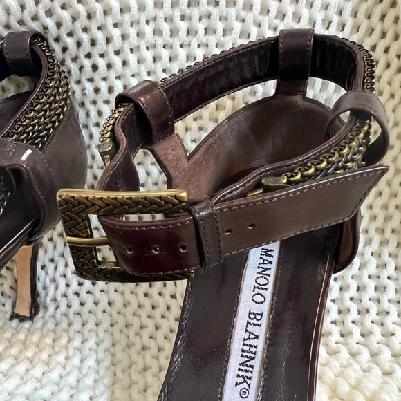 Manolo Blahnik Ankle Strap Pumps - Picture 3 of 9